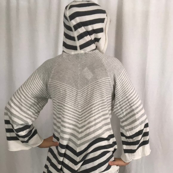 Calvin Klein Jeans Tops - Calvin Klein | Stripe Hood Top Loose Fit Oversized